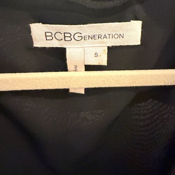 BCBGeneration Black Ruffle Mini Dress - Picture 3 of 3